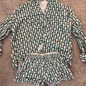 Daily Drills Green Pajama Set